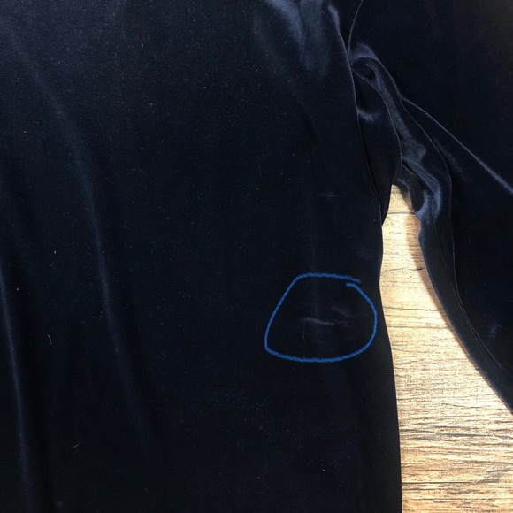 Vintage Ralph Lauren navy velvet women’s top. - Picture 5 of 5